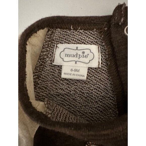 Mudpie Football Turkey 6-9 Months Brown Bodysuit - Picture 2 of 3